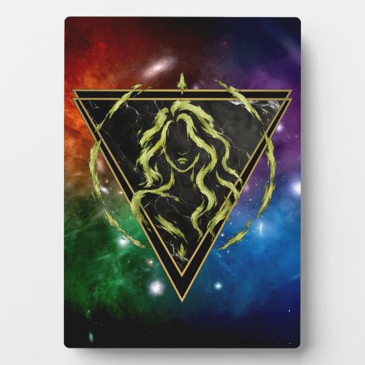 Plaque Vierge Galaxie Zodiaque Astrologie フォトプラーク (正面)