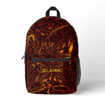 Plasma Fire customisable print cut sew bag