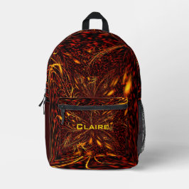 Plasma Fire customisable print cut sew bag プリントバックパック