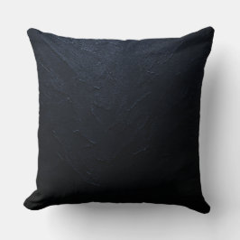 Plaster texture in deep indigo color クッション