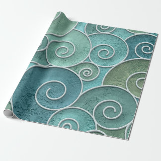 Plaster wall seamless texture with swirls pattern, ラッピングペーパー