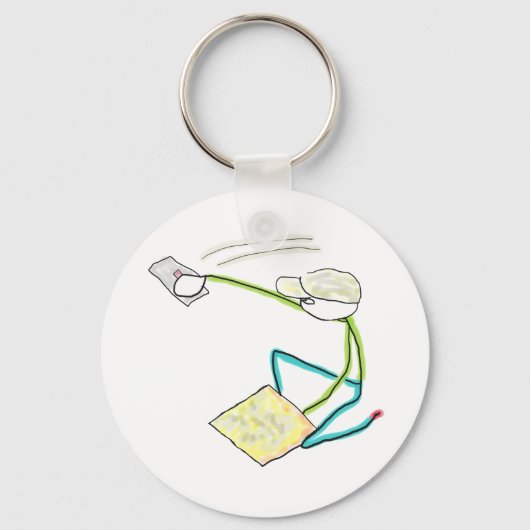 Plasterer Stickman キーホルダー (正面)