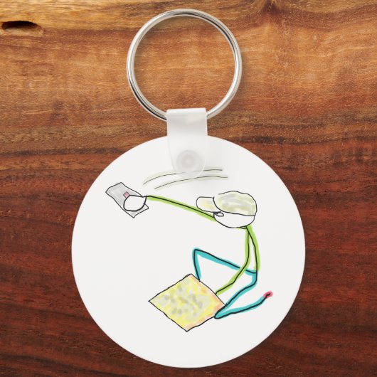 Plasterer Stickman キーホルダー (正面)