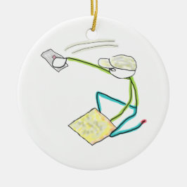 Plasterer Stickman セラミックオーナメント