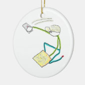 Plasterer Stickman セラミックオーナメント (左)