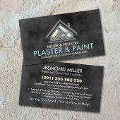 Plastering and Painting Services Watercolor art 名刺