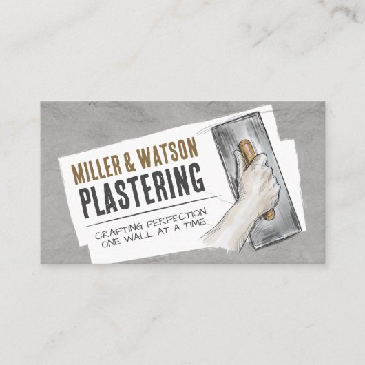 Plastering Services  名刺 (正面)