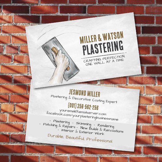 Plastering Services  名刺