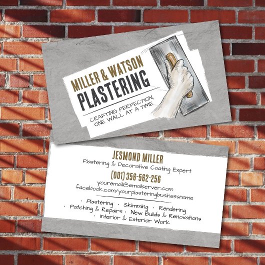 Plastering Services  名刺