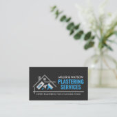 Plastering Services 名刺 (スタンド正面)