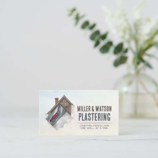 Plastering Services Drywall Professional 名刺 (スタンド正面)