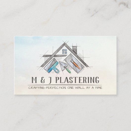 Plastering Services Drywall Professional 名刺 (正面)