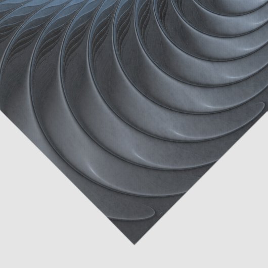 Plastic Blue Gray 3D Fractal Art Modern Abstract 薄葉紙 (詳細)