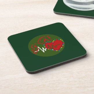 Plastic Coaster Christmas Logo コースター