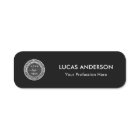 Plastic Name Tag Magnetic or Pin Custom Logo