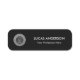 Plastic Name Tag Magnetic or Pin Custom Logo