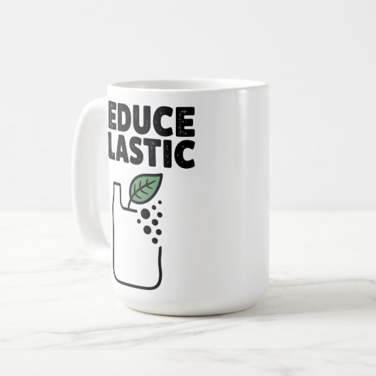 Plastic Out コーヒーマグカップ (正面左)