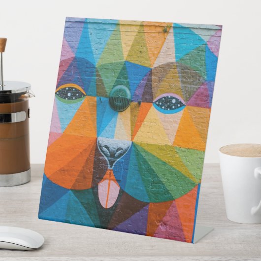 Plastic Pedestal Sign 10"X12" 台座サイン (インサイチュ)