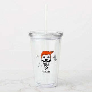 Plastic tumbler with lid GOTH GAIL Creamy dreamies アクリルタンブラー