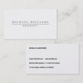 PLATA METAL PROFESIONAL ELEGANTE MODERNO 名刺 (正面/裏面)