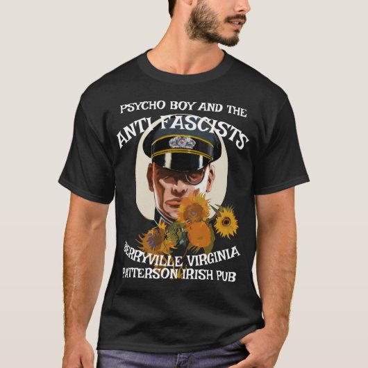 PLATAPUS BOY ANTI FASCISTS PATTERSON IRISH PUB Tシャツ (正面)
