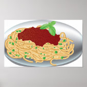 Plate Of Spaghetti Poster ポスター (正面)