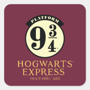 Platform 9 3/4 HOGWARTS™ア表現イコン スクエアシール