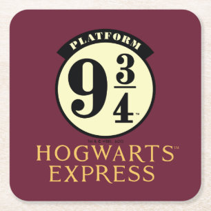 Platform 9 3/4 HOGWARTS™ア表現イコン スクエアペーパーコースター