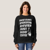 Platform Diver Coffee Springboard Diving スウェットシャツ (正面フル)