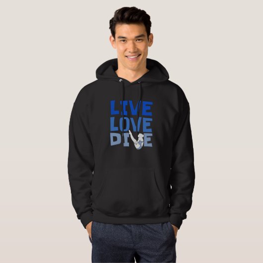 Platform Diver Love Springboard Diving パーカ (正面フル)