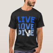 Platform Diver Love  Springboard Diving Tシャツ (正面)