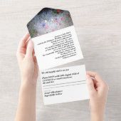 platinum 20th wedding anniversary invitation   オールインワン招待状 (貼ってはがせる)