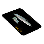 platinum Black Arowana マグネット (右側)