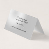 Platinum Equine Custom Folded Business Cards 名刺 (裏面)