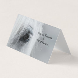 Platinum Equine Custom Folded Business Cards 名刺