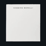 Platinum Grey Minimalist Plain Legible Modern ノートパッド<br><div class="desc">An ideal design for those looking for an aesthetic look. It immediately stands out with its extremely simple and elegant appearance.</div>