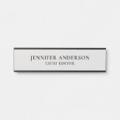 Platinum Grey Professional Modern Plain Minimalist サインプレート (正面)