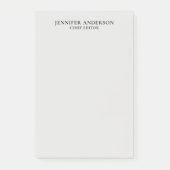 Platinum Grey Professional Modern Plain Minimalist ポストイット (正面)