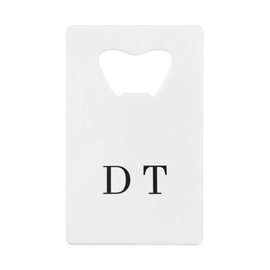 Platinum Mirror Engrave – Ultra‑Clean Luxury  クレジットカード栓抜き (正面)