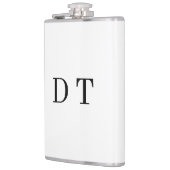 Platinum Mirror Engrave – Ultra‑Clean Luxury  フラスク (左)