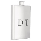 Platinum Mirror Engrave – Ultra‑Clean Luxury  フラスク (右)