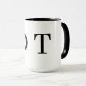 Platinum Mirror Engrave – Ultra‑Clean Luxury  マグカップ (正面右)