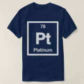 Platinum - Pt - Periodic Table of Elements - Scien Tシャツ (デザイン正面)