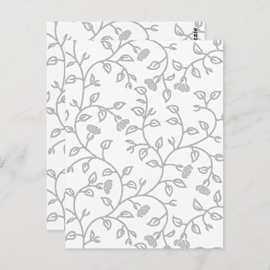 Platinum, Snow Drift, Star Dust decorative Design. ポストカード (正面/裏面)