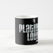 PlatinumLoungeの黒いマグ コーヒーマグカップ (中央)