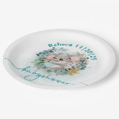Plato de papel Baby Shower "Baby Koala" ペーパープレート (アングル)