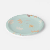 Plato de papel con diseño floral. ペーパープレート (アングル)