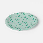 Plato de papel con diseño navideño. ペーパープレート (アングル)