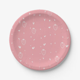 Plato de papel Cute Fresi `placas de papel ペーパープレート