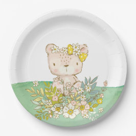 Plato de papel de la colección little bear ペーパープレート
